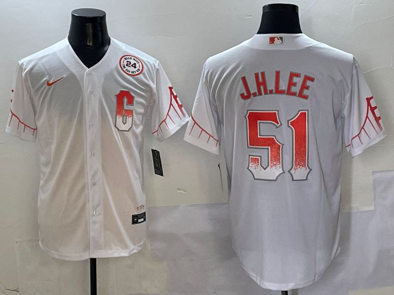 Men San Francisco Giants #51 J.H.Lee White Game Nike 2025 MLB Jersey style 7->san francisco giants->MLB Jersey